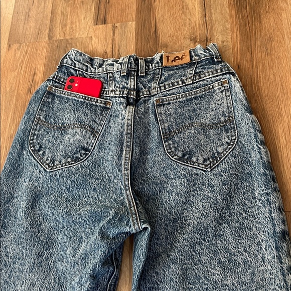 LEE WOMENS VINTAGE 90s ACID WASH HIGH RISE JEANS Sz 10 MED - Picture 3 of 11